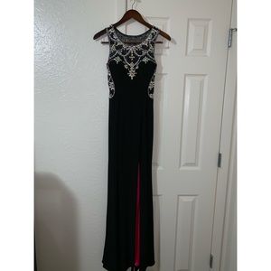 Betsy Adam Sequined Prom Dress
